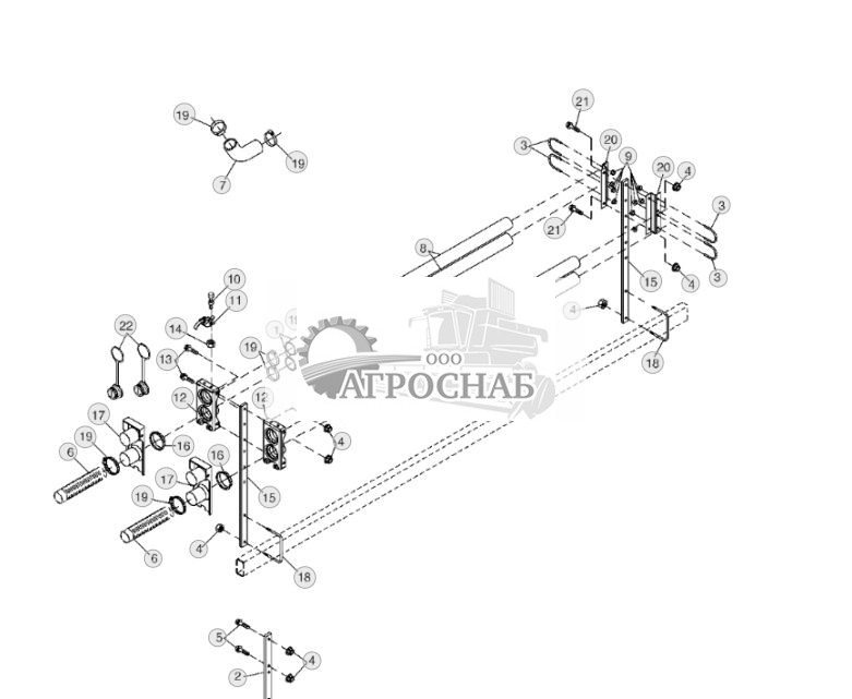 Air Tube Coupler Bracket  Rear Hose Connector, TBT ( - 775100) - ST519028 140.jpg